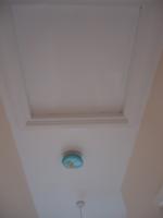 All loft hatches were enlarged and smoke detectors fitted following the re-wire.